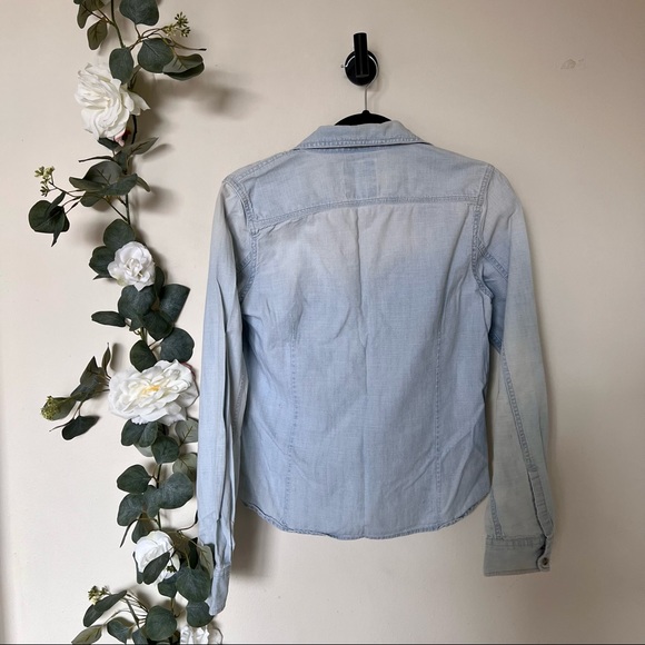 💚 American Eagle Outfitters Button Down Collared Top - Picture 10 of 10